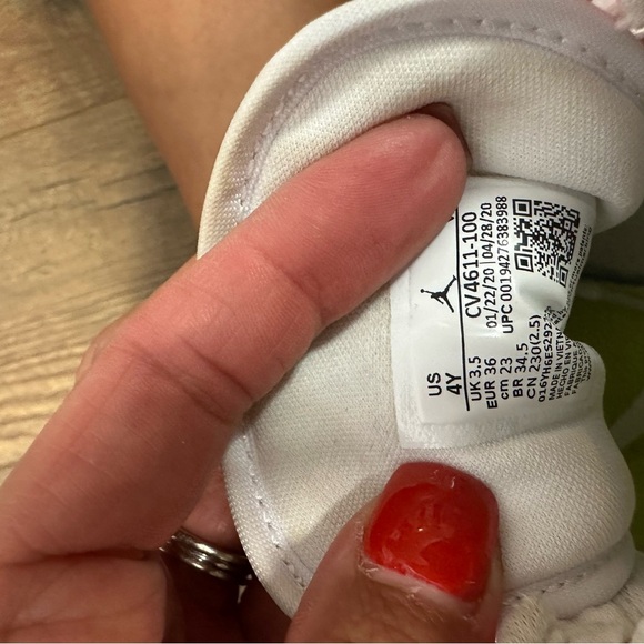 Jordan Kids Neon Pink and Yellow Sneakers - Picture 5 of 5